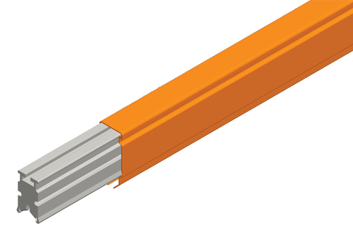 Hevi-Bar II Conductor Bar 1500A, Orange PVC Cover, 20FT Length