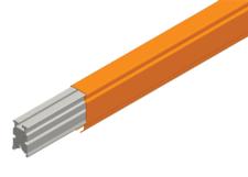 Hevi-Bar II Conductor Bar 1500A, Orange PVC Cover, 10FT Length
