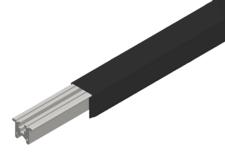 Hevi-Bar II Conductor Bar 500A, Black UV Resistant PVC Cover, 20FT Length