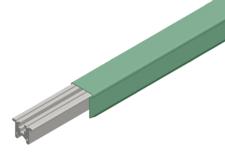 Hevi-Bar II Conductor Bar 500A, Green PVC Cover, 20FT Length