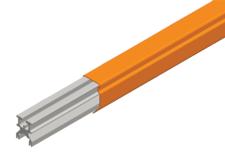 Hevi-Bar II Conductor Bar 1000A, Orange PVC Cover, 20FT Length