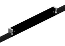 Hevi-Bar II, Expansion Section, Dura Coat, 1500A, Black Std Heat UV Resistant Cover, w/Splice, 20 ft L