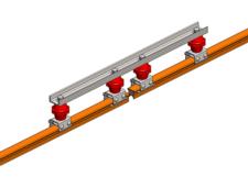 Hevi-Bar II, Power Interrupting Section,  500A, Orange Std Heat PVC Cover, 30 ft L
