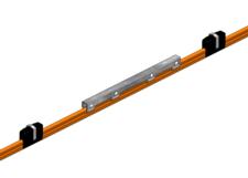 8-Bar Power Interrupting Section, 110A, Orange PVC Cover, 10FT Length