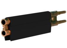 8-Bar Conductor Bar, 350A, Copper / Rolled, Black UV Resistant PVC Cover, 10FT Length
