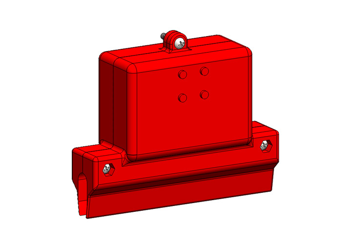 8-Bar, Power Feed Component, Case Only, 500A High Heat