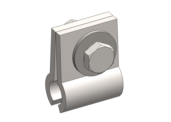 8-Bar, Power Feed Component, Clamp Only, for 90A and 110A Galv Bar