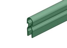 8-Bar Conductor Bar Cover, Green PVC,  9FT x 10.5inch