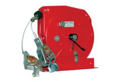 Grounding Reel For Electo-Static Discharge, 20 ft of Steel Cable with Orange Jacket and Dual 