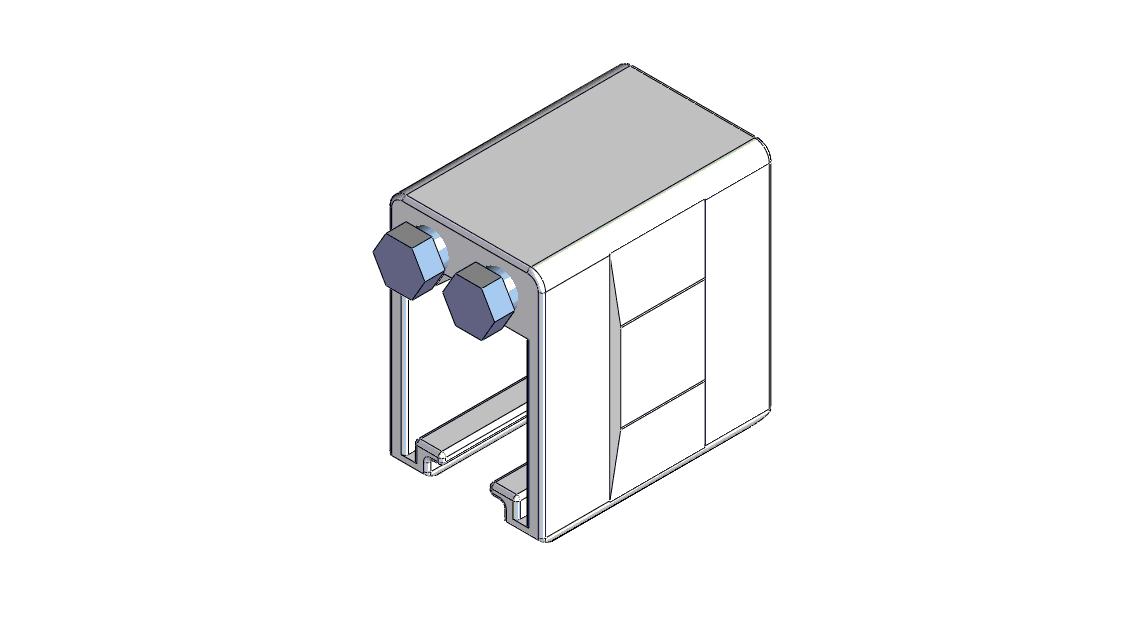 813 Series Conductor Rail Anchor Clamp 1 Pole WH GA