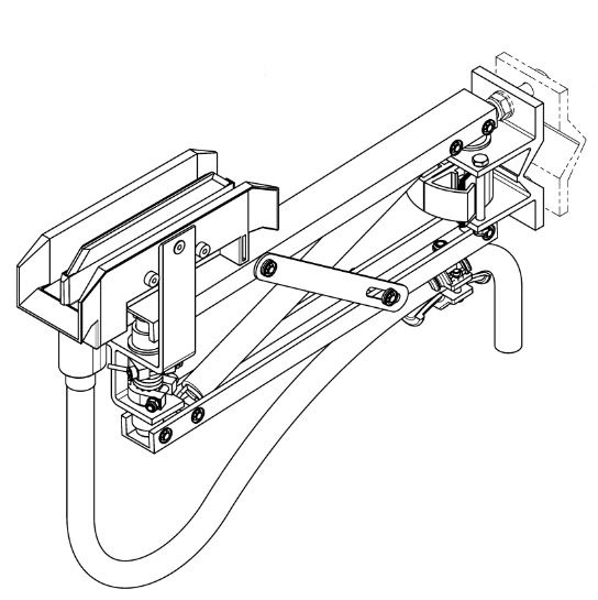 813 Series Conductor Rail Current Collector 1 Pole 250Amp PH V GA