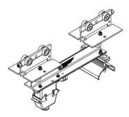 Heavy Duty C-Track Festoon Control Unit Trolley For Flat Cable, With 24 Pin Quick Disconnect