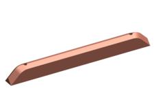 Hevi-Bar II, Collector Shoe, for 27589 400A Lateral Mount Collector, G320 Copper Graphite
