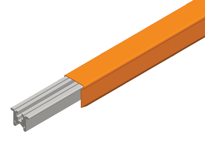 Hevi-Bar II Conductor Bar 500A, Orange PVC Cover, 30FT Length