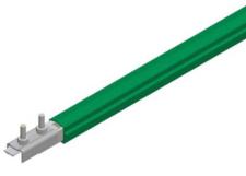 Safe-Lec 2 Conductor Bar 100A Galv Steel, PVC Cover, Green Ground, w/ Splice Joint,  4.5M