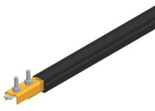 Safe-Lec 2 Conductor Bar 160A Copper, Black UV Resistant PVC Cover, w/ Splice Joint, 4.5M