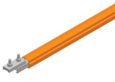 Safe-Lec 2 Conductor Bar 315A AL/SS, Orange PVC Cover, w/ Splice Joint, 4.5M