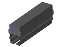Safe-Lec 2 Joint Cover, Black UV Resistant PVC (used for all PVC systems)