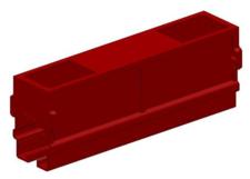 Safe-Lec 2 Joint Cover, Red Medium Heat Polycarbonate