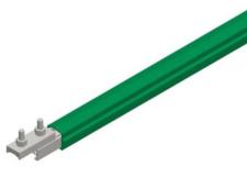 Safe-Lec 2 Conductor Bar 400A AL/SS, Green PVC Cover, w/ Splice Joint, 4.5M