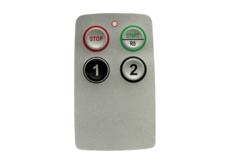 Radio Remote Control Part, for Saga Protean Series, Button Legend, Start/Stop numbers 1-2