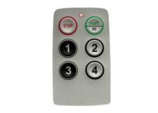 Radio Remote Control Part, for Saga Protean Series, Button Legend, Start/Stop numbers 1-4