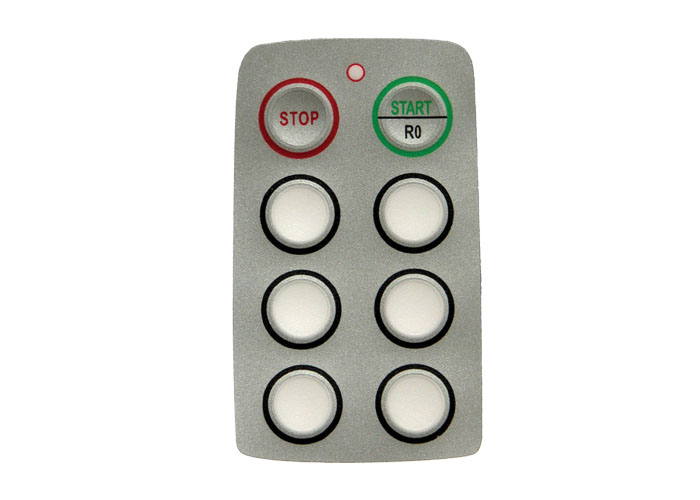 Radio Remote Control Part, for Saga Protean Series, Button Legend, for 8-button Transmitter