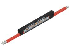Safe-Lec 2 Expansion Section, 125A Galv, Red Medium Heat Polycarbonate Cover, w/ Splice Joint, 4.5M