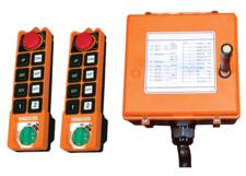Radio Remote Control Kit, Saga L10 Series, 08-Button, 2-Speed, Key On/Off, E-Stop, 2 TX