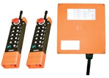 Radio Remote Control Kit, Saga L12 Series, 12-Button, 2-Speed, Key On/Off, E-Stop, 2 TX