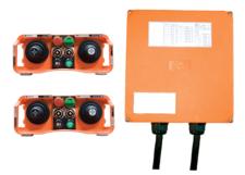 Radio Remote Control Kit, Saga L40 Series, Dual Joystick, 5-Speed w/E-Stop, 2 TX