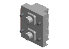 80 Series Pendant Switch, Momentary 2-speed, 4-NO with Mechanical Interlock