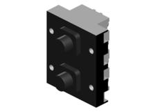 80 Series Pendant Switch, Momentary 2-speed, 4-NO + 4-NC with Mechanical Interlock (delayed opening of contacts 7-8)