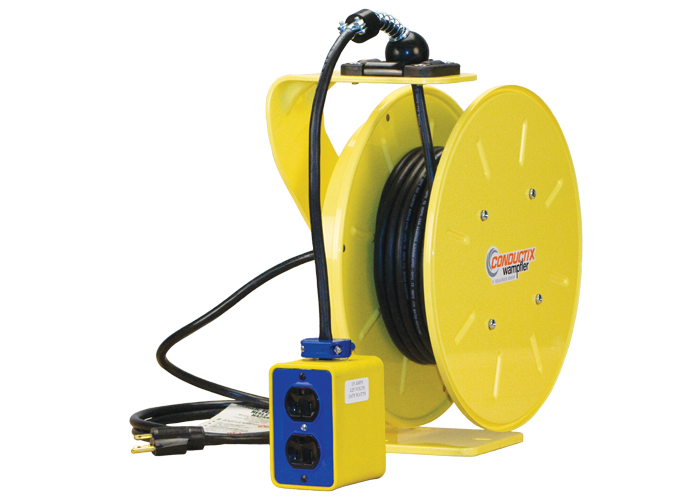 1200 Series PowerReel® - 14AWG / 3 Conductors w/ Receptacle Box, Dual 15A/125V 30FT Length