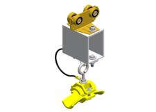 Standard Duty C-Track Festoon Tow Trolley For Round Cable, Brass Spark Resistant, For 0.98