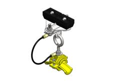 Standard Duty C-Track Festoon End Clamp For Round Cable, Spark Resistant, For 0.63