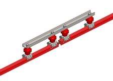 Hevi-Bar II, Power Interrupting Section,  500A, Red Medium Heat Polycarbonate Cover, 30 ft L