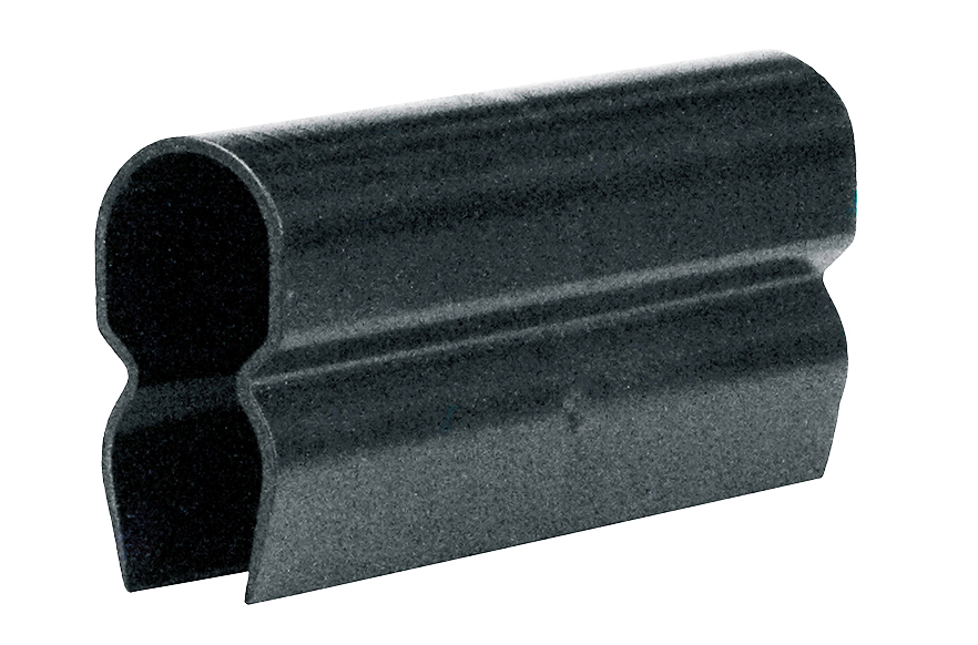 8-Bar Joint Cover, Black UV Resistant PVC, for Orange, Green, and Black PCV Covered Bars, 3.5 inch L