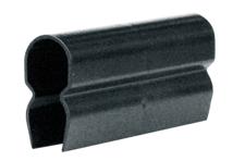 8-Bar Joint Cover, Black UV Resistant PVC, for Orange, Green, and Black PCV Covered Bars, 3.5 inch L