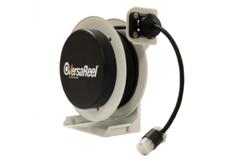 VersaReel Spring-Driven Cable Reel, 16AWG/3 Conductors, 25FT, w/Single Receptacle, 10A